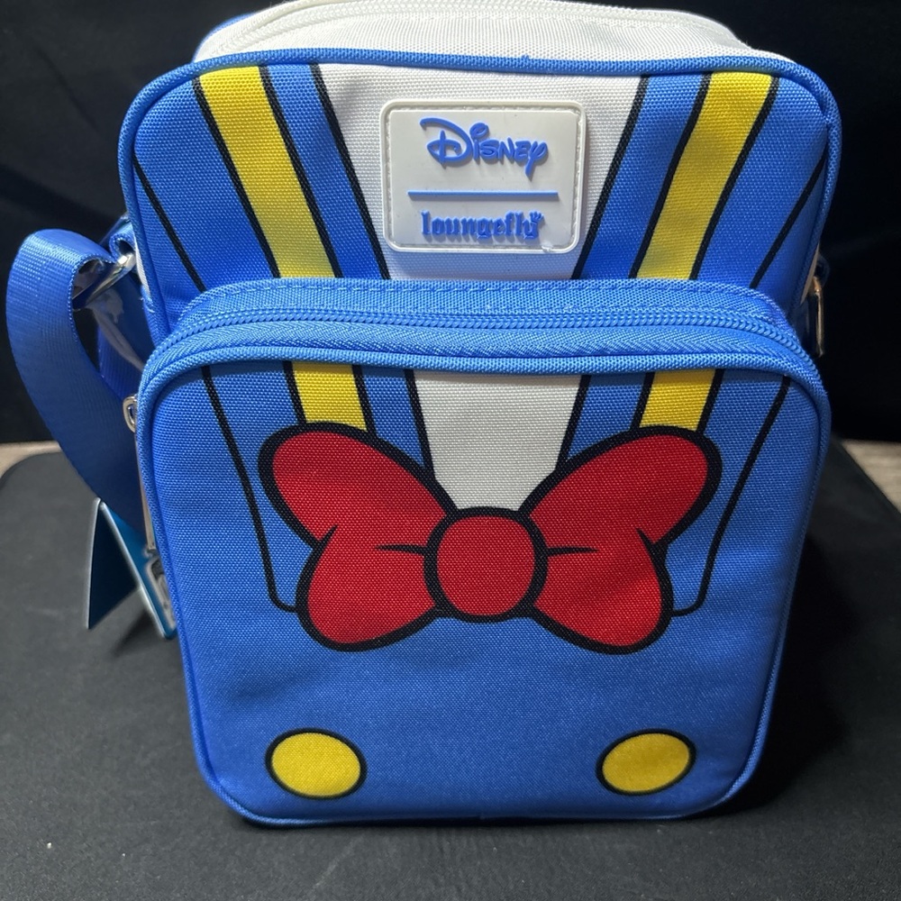 Loungefly Disney Crossbody Bag - Blue, Red, Yellow 90th Anniversary